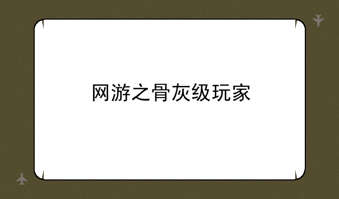 网游之骨灰级玩家
