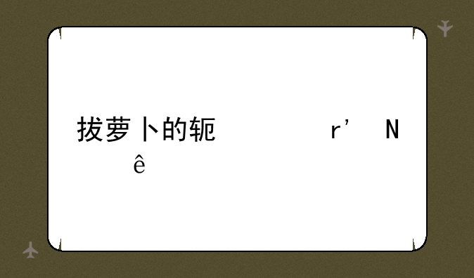 拔萝卜的软件有哪些