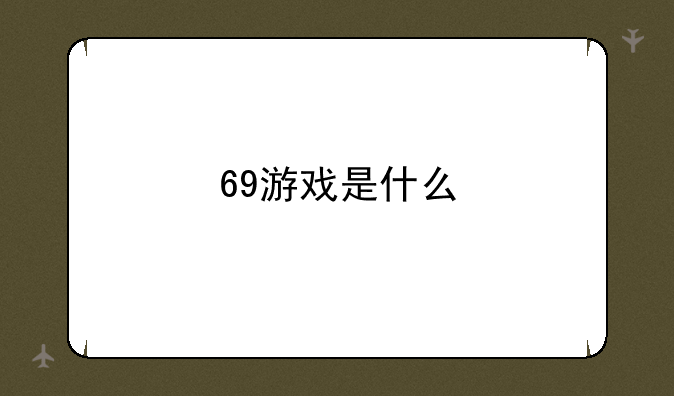 69游戏是什么